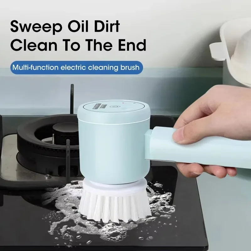 Glexli™ Cordless 5-in-1 Spin Scrubber